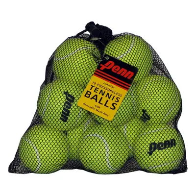 Penn Pressureless Tennis Balls - Non-Pressurized Training Practice Tennis Balls - Mesh Bag of