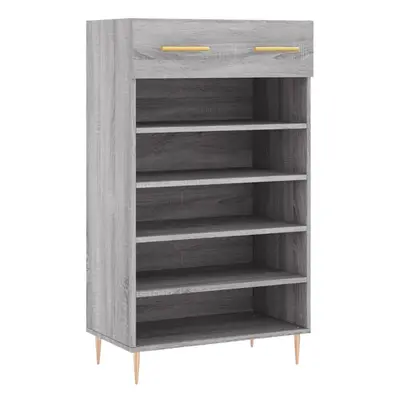 (grey sonoma) vidaXL Shoe Cabinet Shoe Cupboard Shoe Rack Shoe Shelf White Engineered Wood