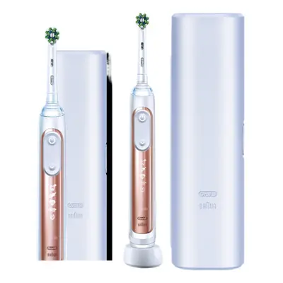 (Rose Gold) Oral-B Genius X Bluetooth Rechargeable Toothbrush