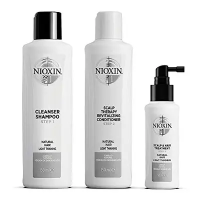 3-Part System, System Natural Hair with Light Thinning, Hair Thickening Treatment, Scalp Therapy