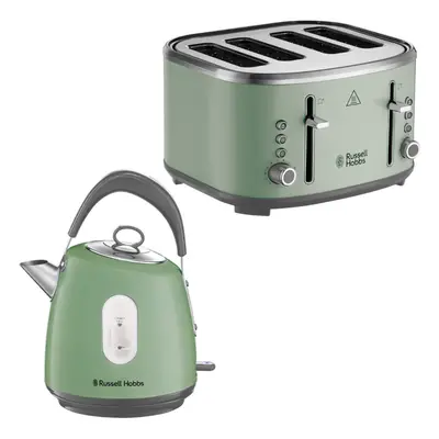 Russell Hobbs Stylevia Kettle & Slice Toaster Kitchen Set (Green)