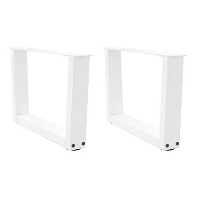 (white, x (30-31.3) cm) vidaXL Dining Table Legs V-Shape Desk Legs Kitchen Furniture Leg pcs Ste