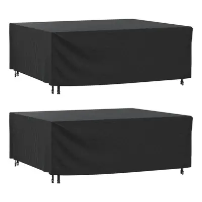 (200 x x cm) vidaXL Garden Furniture Covers Outdoor Table Cover pcs Black Waterproof 420D