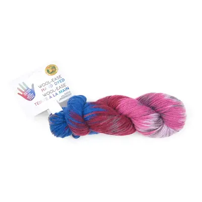 Lion Brand Yarn WoolEase Hand Dyed Yarn Berry Cobbler