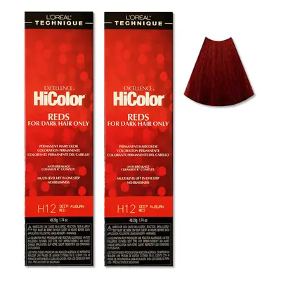 (Deep Auburn Red - 2pcs) L'Oreal HiColor Copper HiLights For Dark Hair