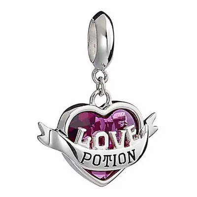 Harry Potter Silver Love Potion Charm with Crystal (Slider)