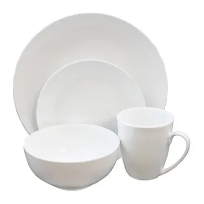 Gibson Home Ogalla Piece Dinnerware Set in White