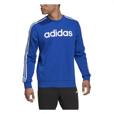 adidas mens Essentials 3Stripes Sweatshirt Team Royal BlueWhite Large