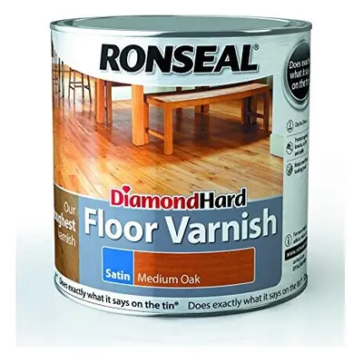 Ronseal Diamond Hard Floor Varnish Satin Medium Oak 2.5L