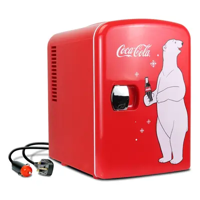 4L Coke Mini Fridge Portable Mini Fridge For Bedrooms Office Table Top Small Fridge