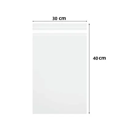 (Thickness 0.08mm, 30x40 cm 100pc) 100pcs Poly Transparent Bag Opp Self Adhesive Plastic Bag For