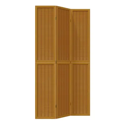 (40 x cm/ piece) vidaXL Room Divider Panel Office Privacy Screen Brown Solid Wood Paulownia