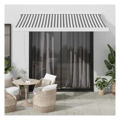 (white and anthracite, x cm) vidaXL Motorised Cassette Awning Retractable Awning Canopy Outdoor 