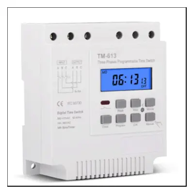 Three Phases 380V 415V TIMER Programmable Switch with Backlight