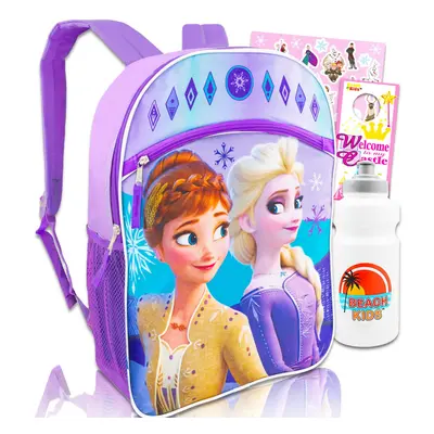 Disney Frozen Backpack for Girls - 16"" Frozen Backpack Water Bottle Stickers and More | Disney 