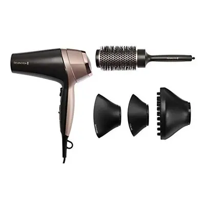 Remington Curl and Straight Confidence Hairdryer, Lightweight Ionic Hair Dryer with Diffuser, Cu