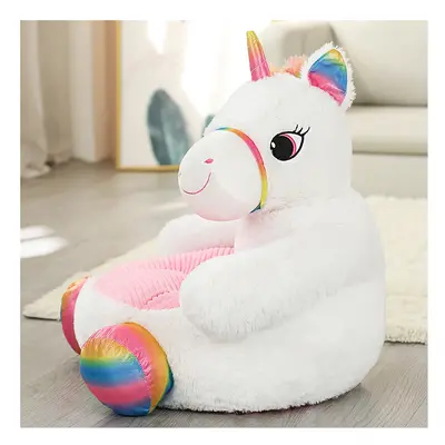 (Unicorn) Cartoon Elephant Rabbit Monkey Pet Sofa Toy Pink Pig Lazy Child Small Sofa Chair