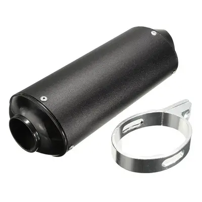 (Black) 38mm Motorcycle Exhaust Muffler Tip Pipe for 150 160cc Dirt Pit Bike ATV