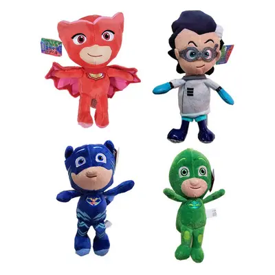 4PCS/SET PJ Mask Gekko Catboy Owlette Romeo Plush Toys Stuffed Dolls