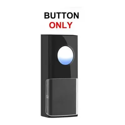 (Black, button) USB WIFI Smart Door Sensor Night Light IP55 Waterproof Wireless Doorbell with Ri