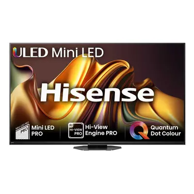 Hisense 75U8NQTUK 75" 4K Mini LED PRO Smart TV 144Hz Refresh Rate with Freely