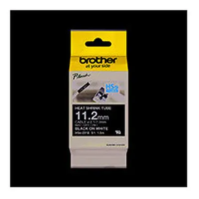 Brother HSe-231E 11.2mm Blk/Wht Tube