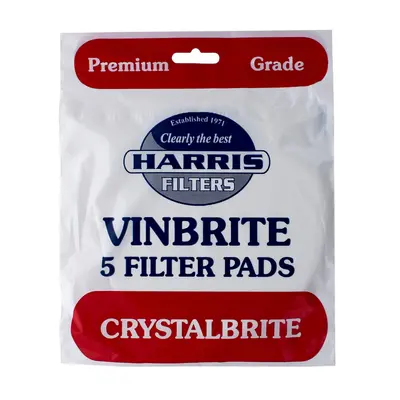 Crystalbrite Filter Pads 5-pack, Use with Vinbrite MK3 Filter Kit