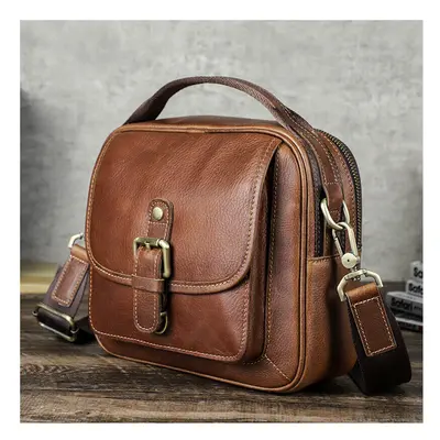 3 in Leather Men's Shoulder Bag Crossbody Bag Handbag Birthday Gift