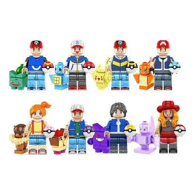 16Pcs Pokemon Mini Figures Building Blocks Toy