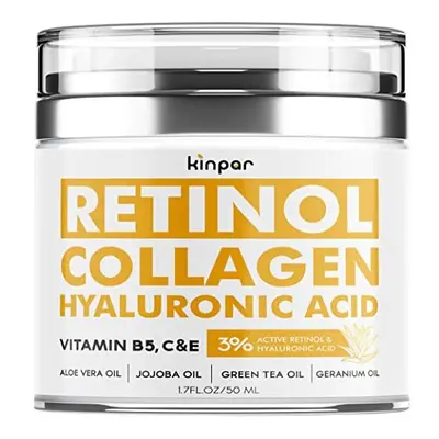 Lifting Retinol Cream for Face - Anti-Aging Support with Collagen - Firming Day and Night Cream 