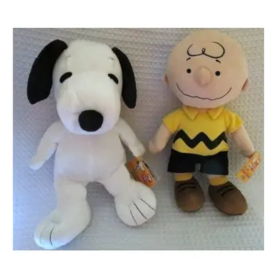 Peanuts Collection Bundle--Charlie Brown Plush and Snoopy Plush