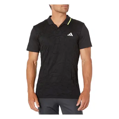 adidas Mens Tennis London Freelift Polo Shirt Black XLarge