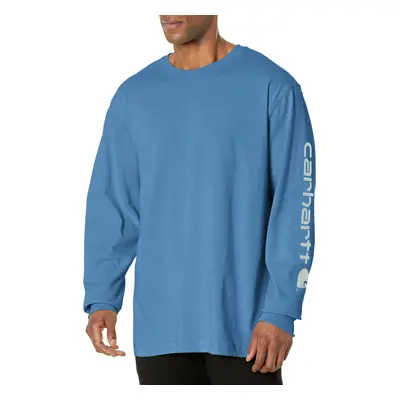 CarharttmensLoose Fit Heavyweight Long-Sleeve Logo Sleeve Graphic T-Sh