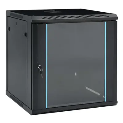 vidaXL 12U Wall Mounted Network Cabinet IP20 600x600x640 mm