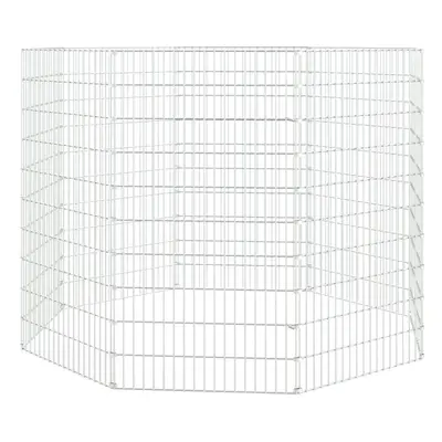 (54 x cm/8) vidaXL Free Range Animal Enclosure Rabbit Cage Animal Cage Galvanised Iron