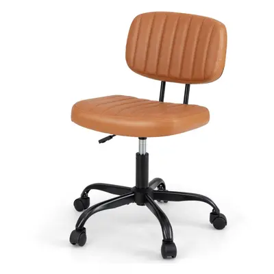 Home Office Chair Height Adjustable Swivel Computer Chair-Brown