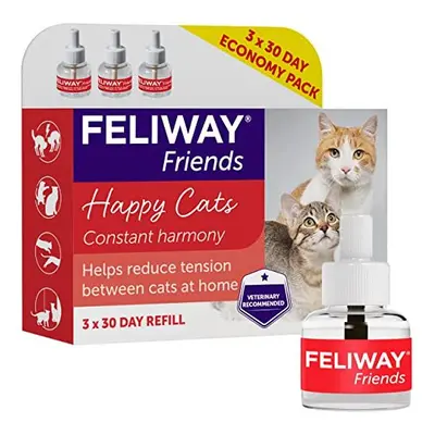 FELIWAY Friends Day Refill (Value pack), helps to reduce conflict in multi-cat households, helpi