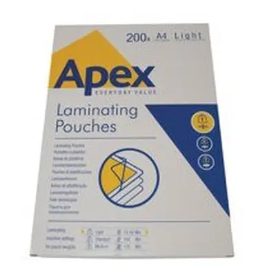 Fellowes Apex Lam Pouch A4 Light Duty