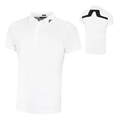 (L, White) J. Lindeberg Mens KV Regular Fit Wicking Golf Polo Shirt