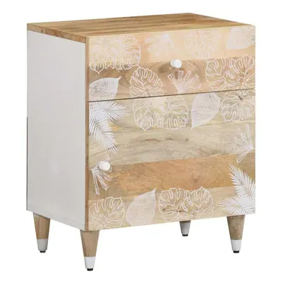 vidaXL Bedside Cabinet 50x33x60 cm Solid Wood Mango bedside table nightstand