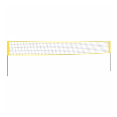 vidaXL Badminton Net Yellow and Black 600x155 cm PE Fabric Volleyball Net