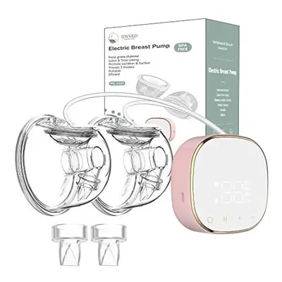 TOVVILD Double Wearable Breast Pump Hands Free - Electric Breast Pump with Modes and Levels, Por