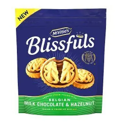 McVities Blissfuls Belgian Milk Chocolate & Hazelnut 228g (Pack of 6)