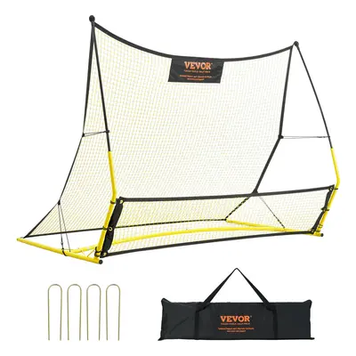 VEVOR 71"x40" Soccer Trainer 2-IN-1 Portable Soccer Rebounder Net Portable Bag