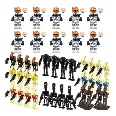 (Style F 38pcs) 38pcs Star Wars Clone Troopers Minifigures Fit Lego