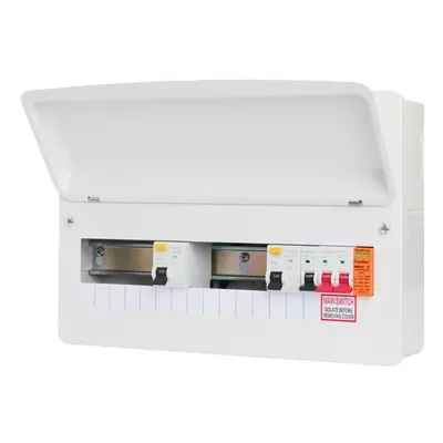 FuseBox F2016DX100 Way Dual RCD Type A 100A Consumer Unit & Surge Protection Device