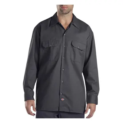 Dickies Mens Big-Tall Long Sleeve Work Shirt charcoal 3XL