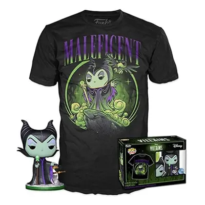 Funko POP & Tee: Villains- Maleficent(DGLT)-S