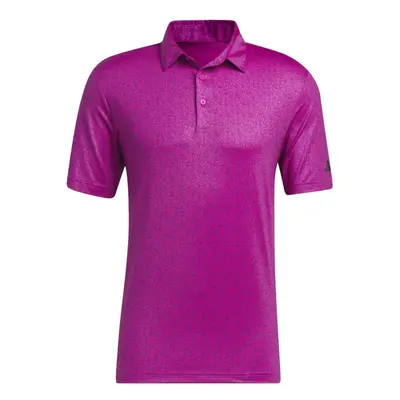 adidas Men's Ultimate365 Allover Print Polo Shirt Lucid Fuchsia Smal