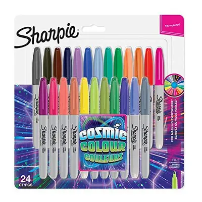 OPEN-BOX Sharpie Permanent Markers | Fine Point | Cosmic Colour | Limited Edition | Count